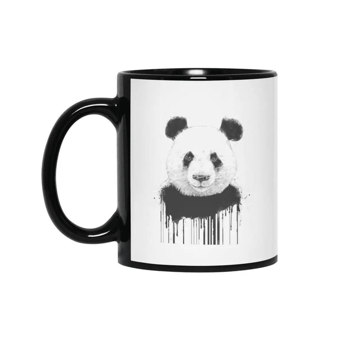 Graffiti panda Siyah Kupa