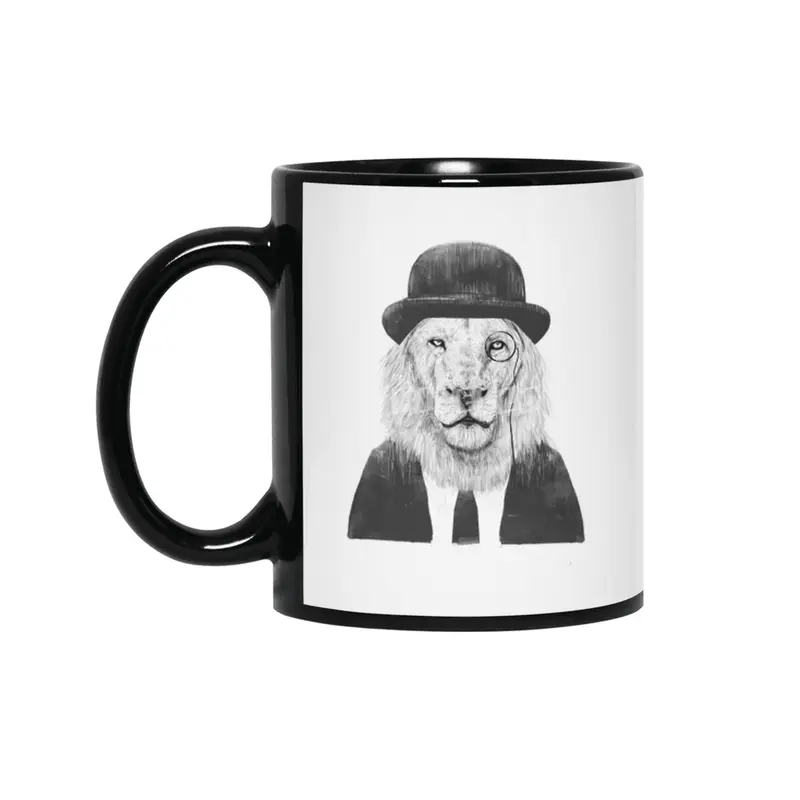 Sir lion Siyah Kupa