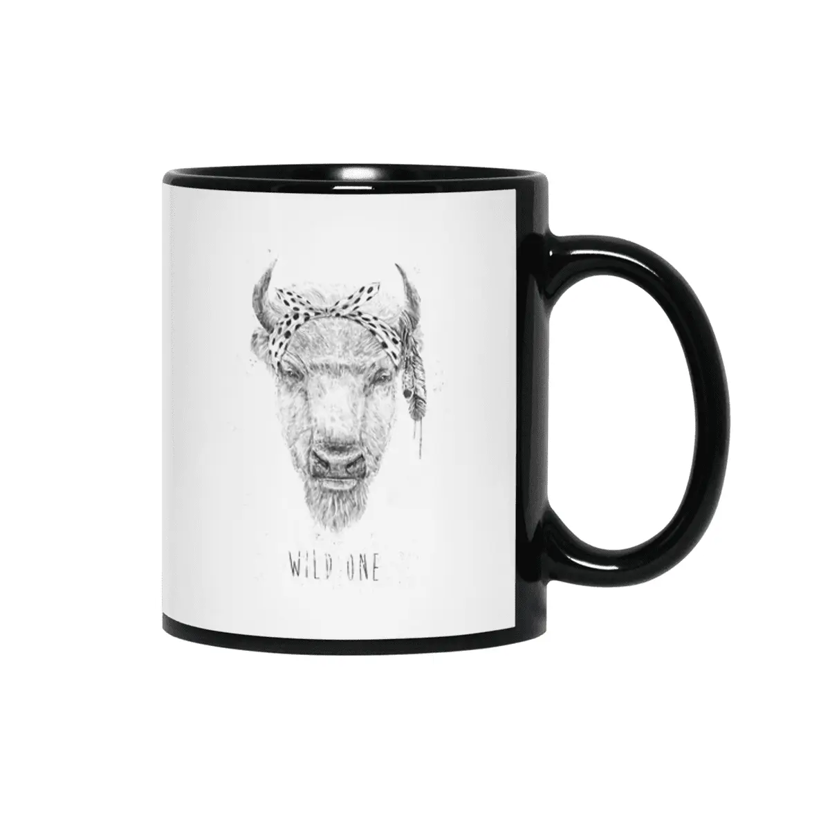 Wild one Siyah Kupa