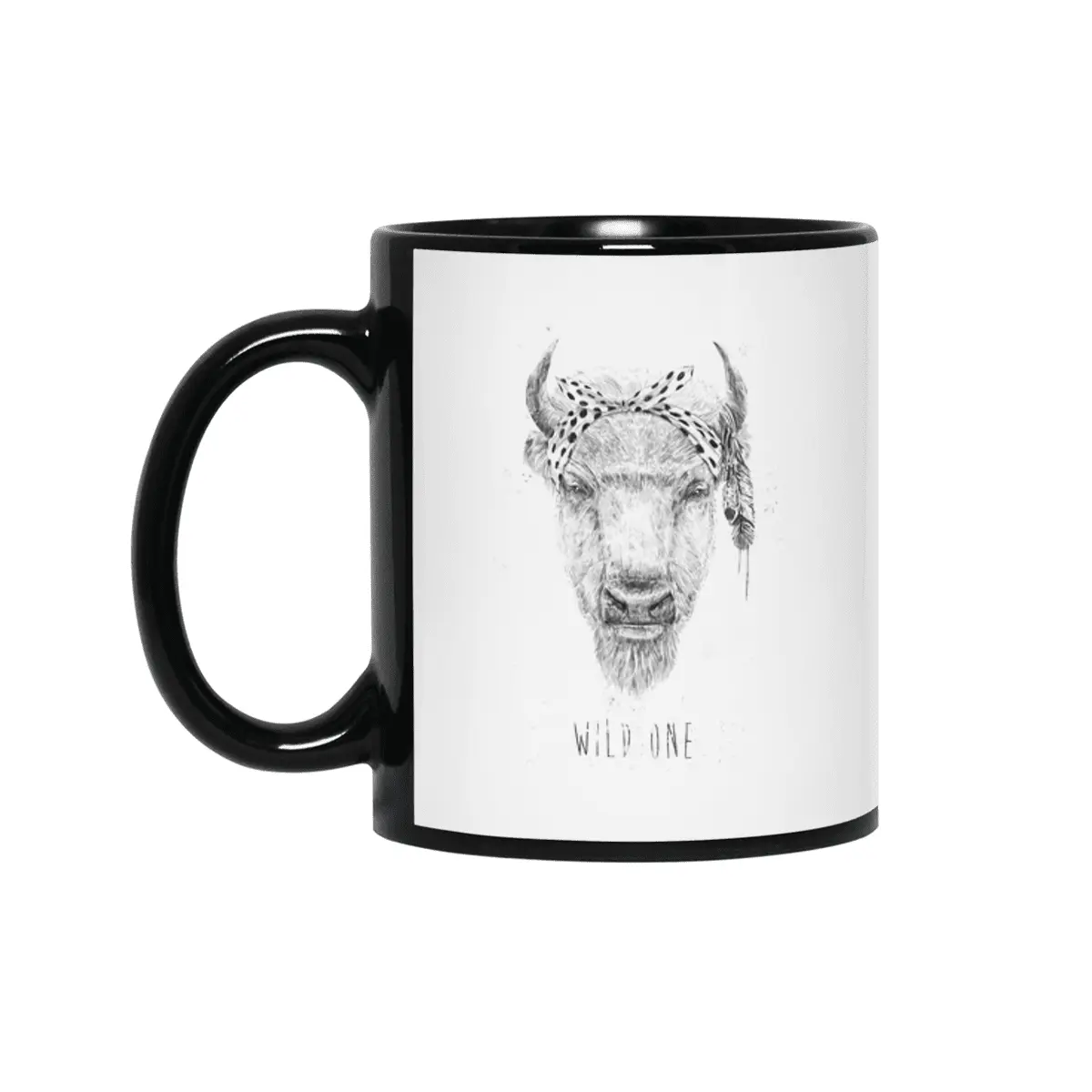 Wild one Siyah Kupa