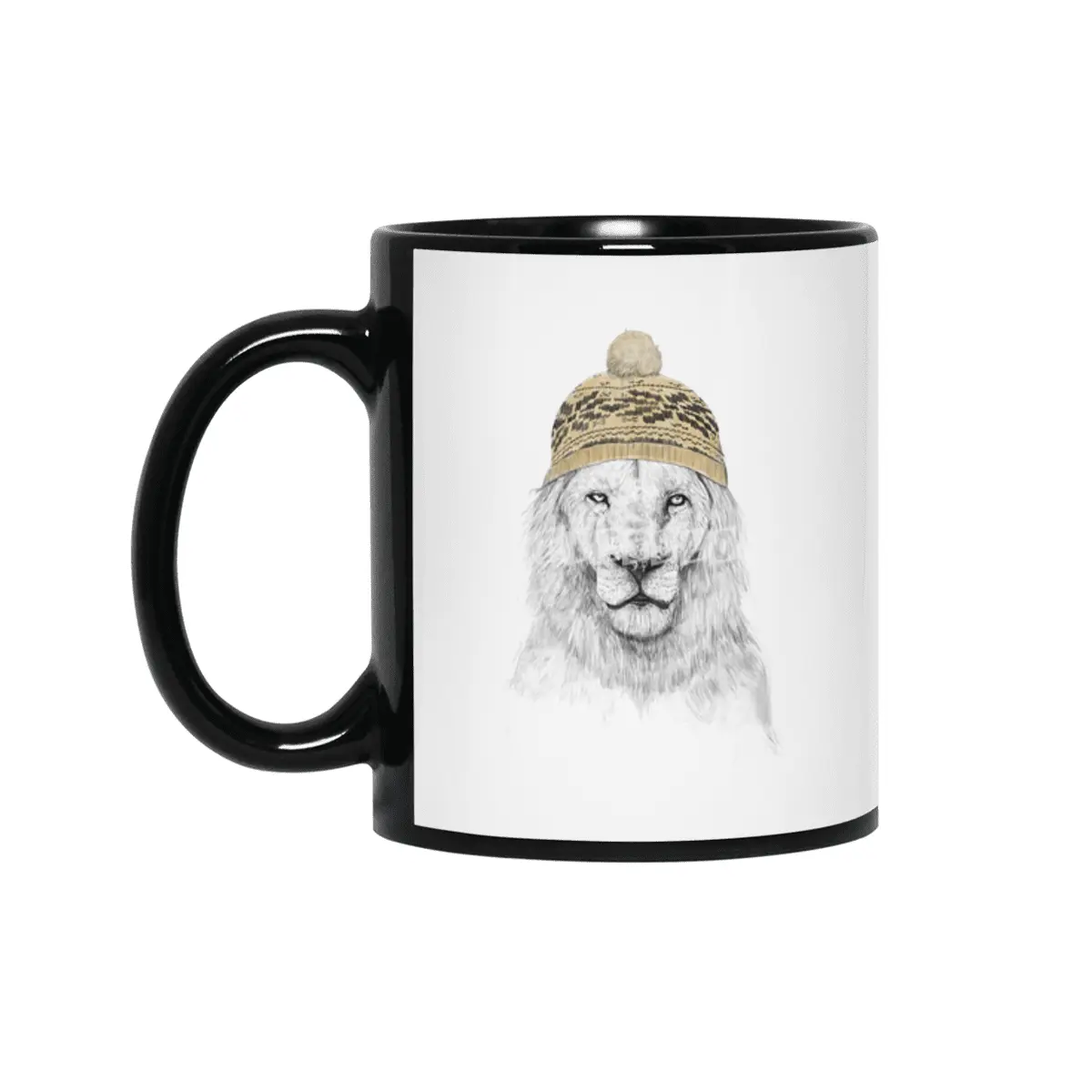 Winter lion Siyah Kupa