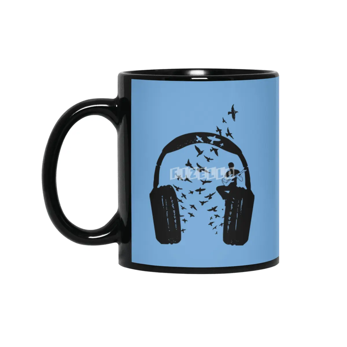 Headphone Electric Guitar Siyah Kupa