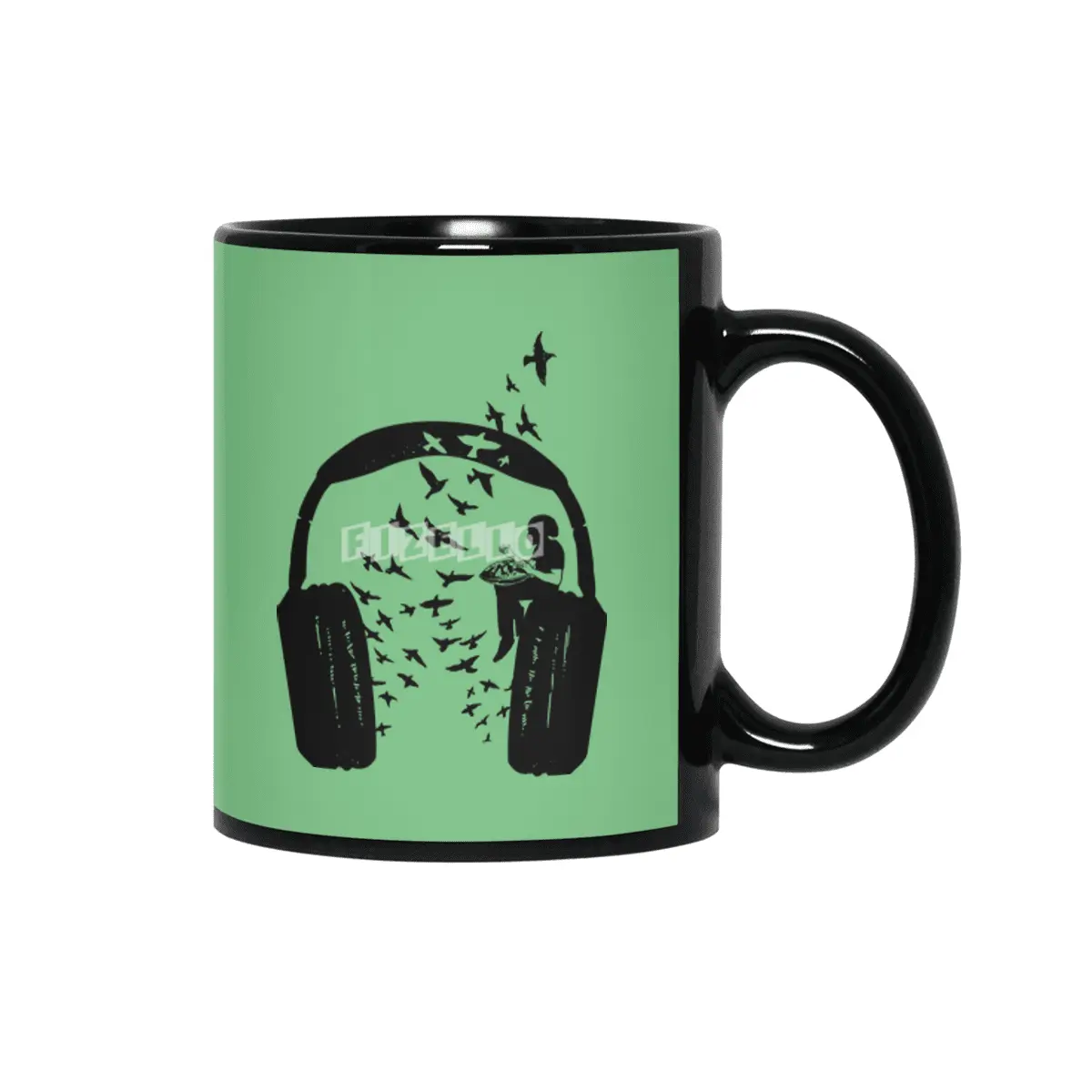 Headphone Hang Drum Siyah Kupa