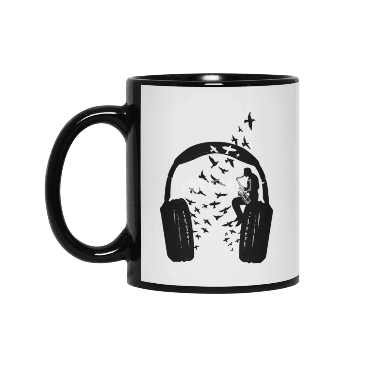 Headphone Saxophone Siyah Kupa