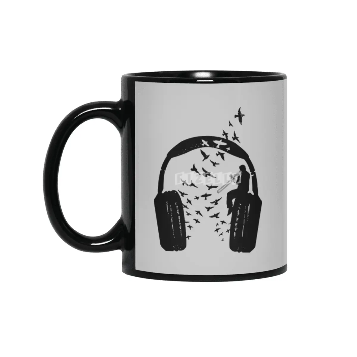 Headphone Trombone Siyah Kupa