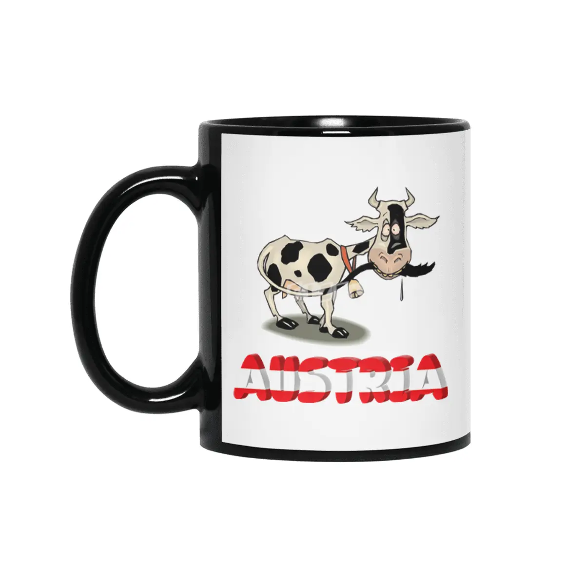 Austria Holiday Eagle Alps Mountains Gift Siyah Kupa