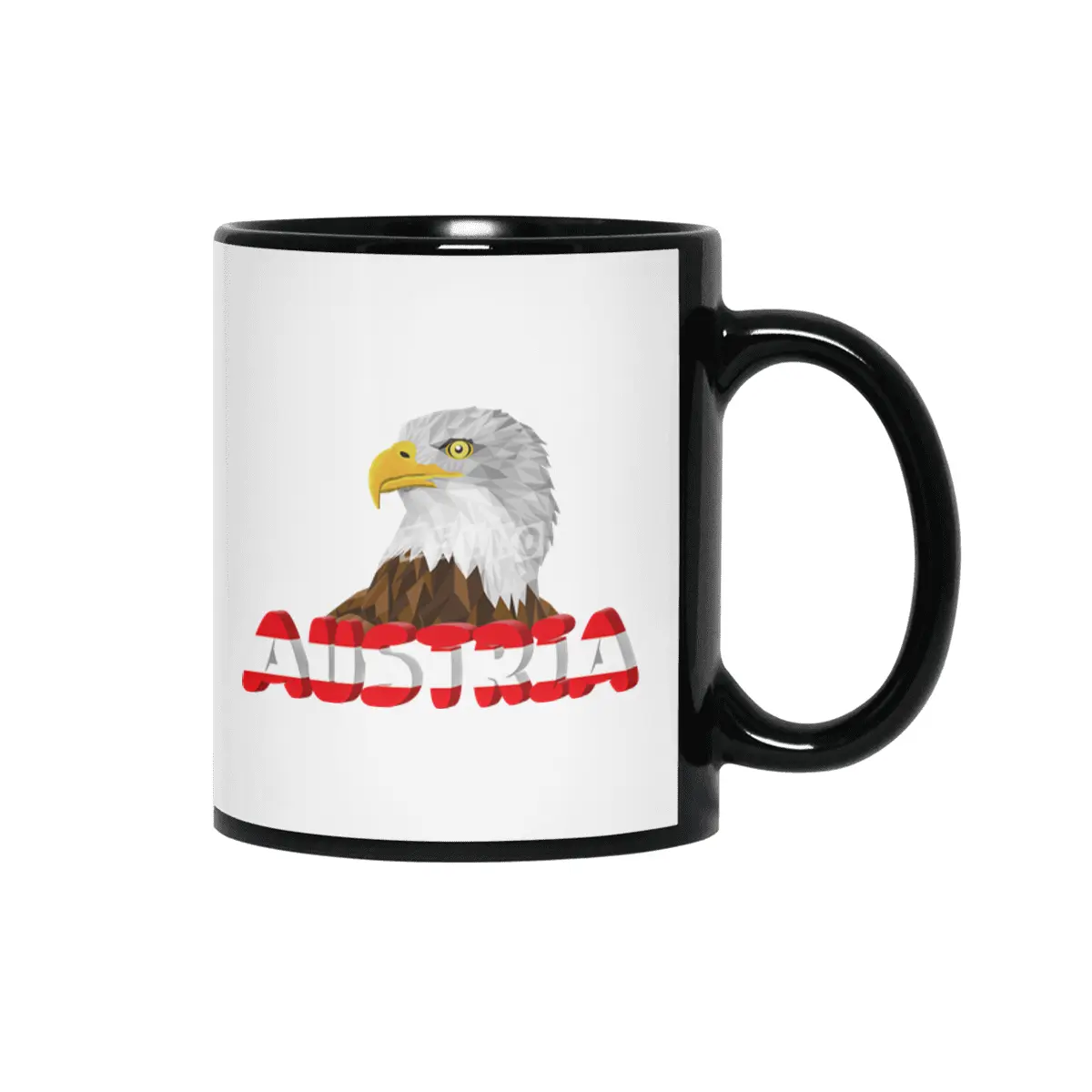 Austria Holiday Eagle Alps Mountains Gift Siyah Kupa