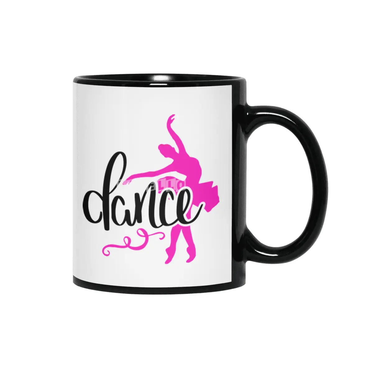 Ballet Dance Dancer Dancer Ballerina Gift Siyah Kupa