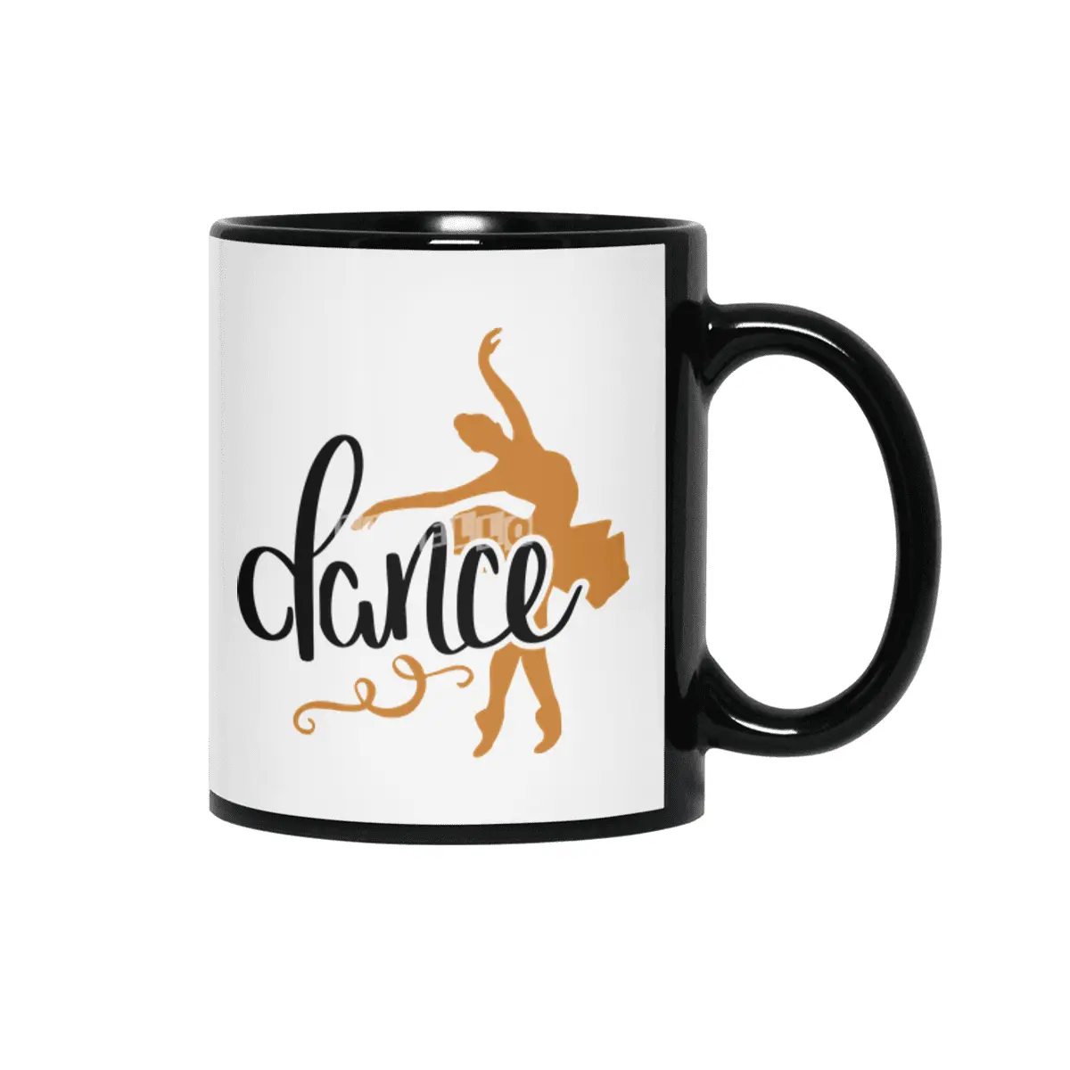 Ballet Dance Dancer Dancer Ballerina Gift Siyah Kupa