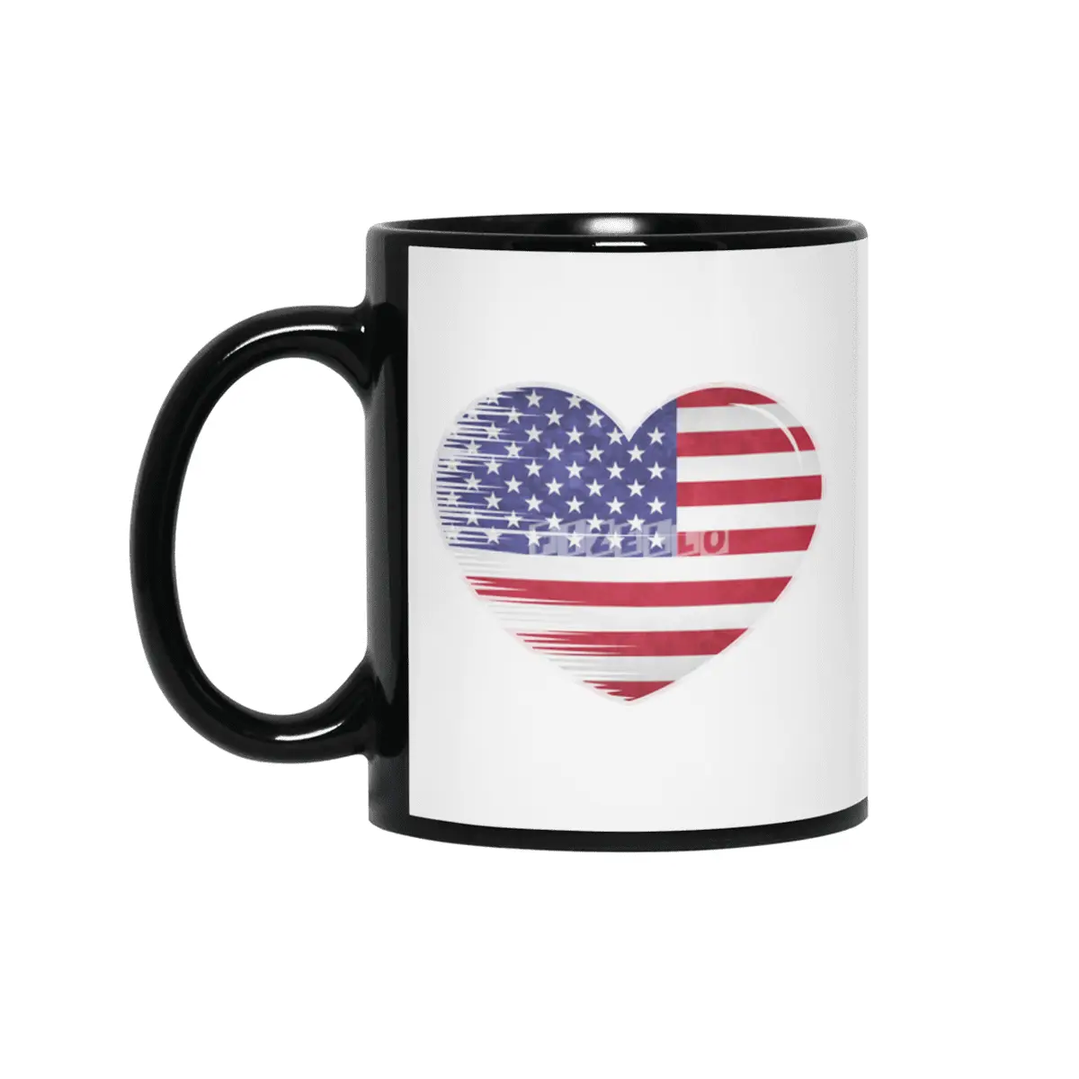 I Love America USA, My Home, My Country Siyah Kupa