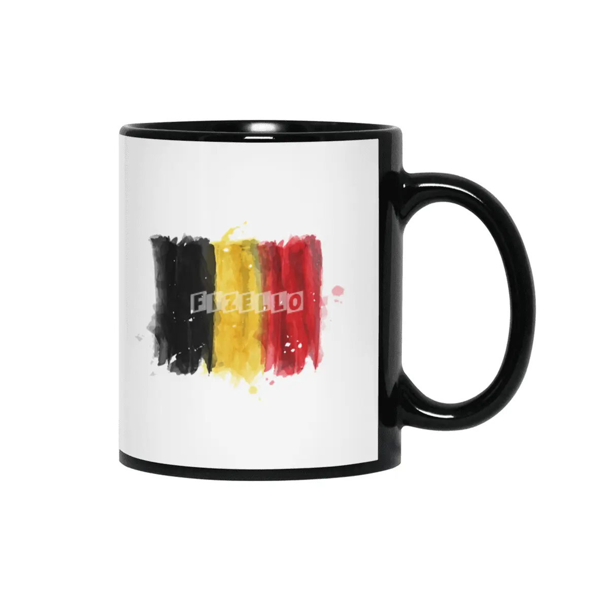 I Love Belgium, My Home, My Country Siyah Kupa