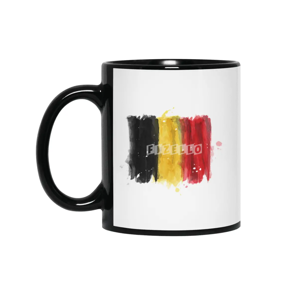 I Love Belgium, My Home, My Country Siyah Kupa