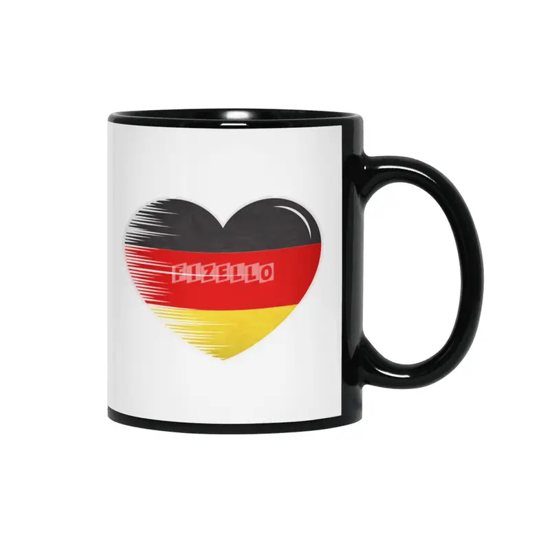 I Love Germany, My Home, My Country Siyah Kupa