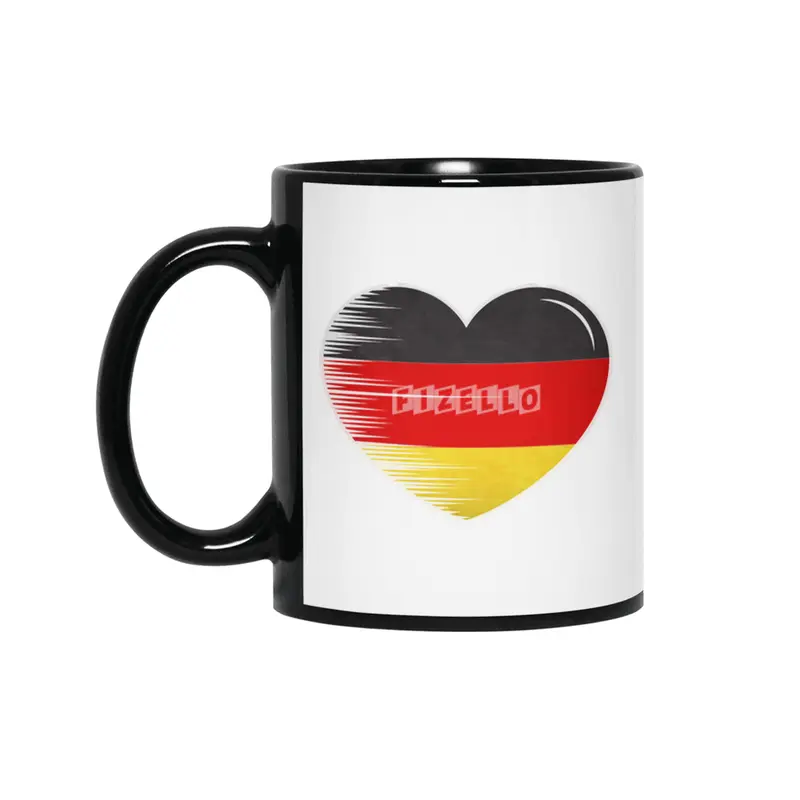 I Love Germany, My Home, My Country Siyah Kupa
