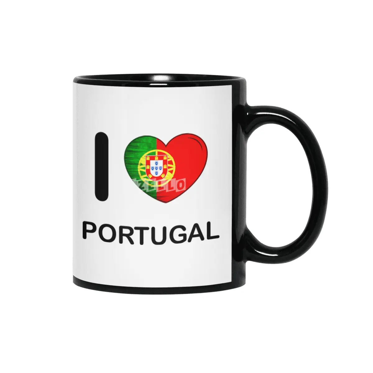 I Love Portugal, My Home, My Country Siyah Kupa