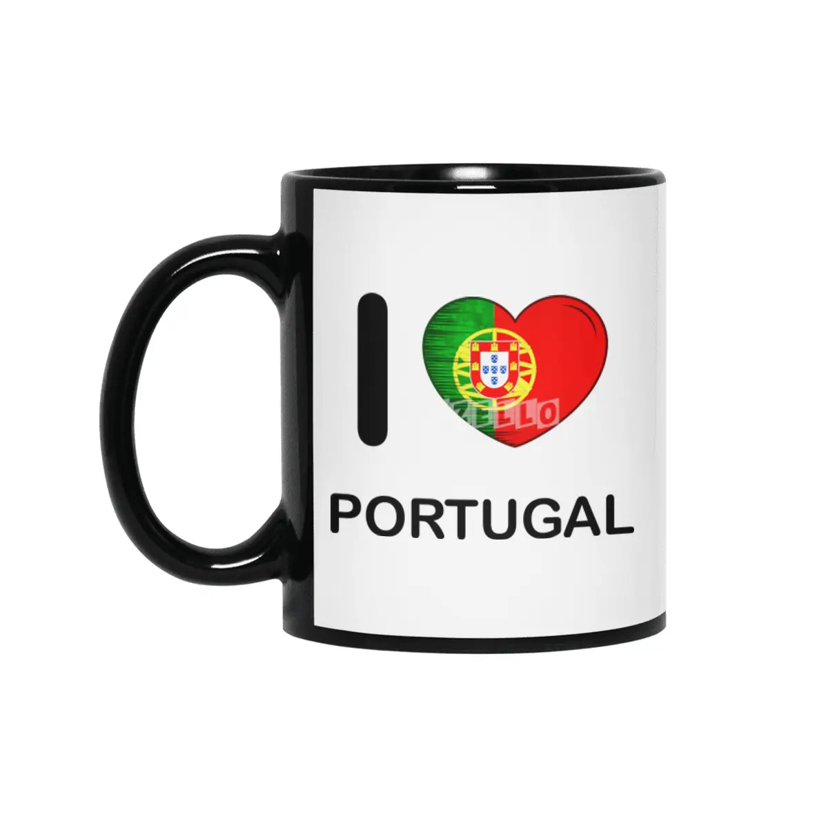 I Love Portugal, My Home, My Country Siyah Kupa