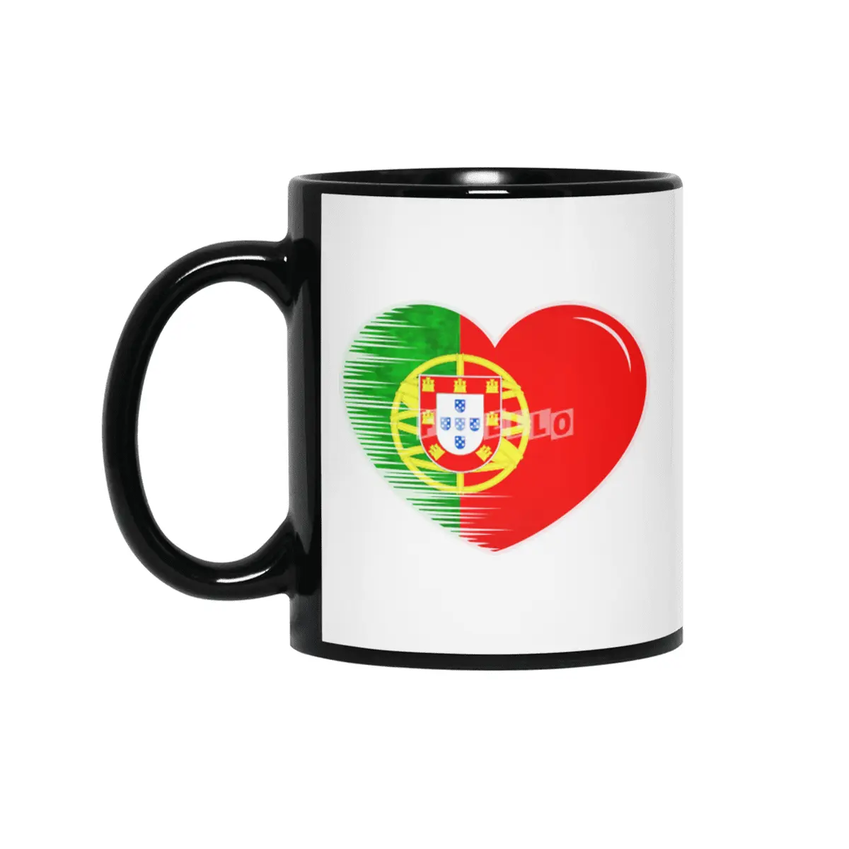 I Love Portugal, My Home, My Country Siyah Kupa