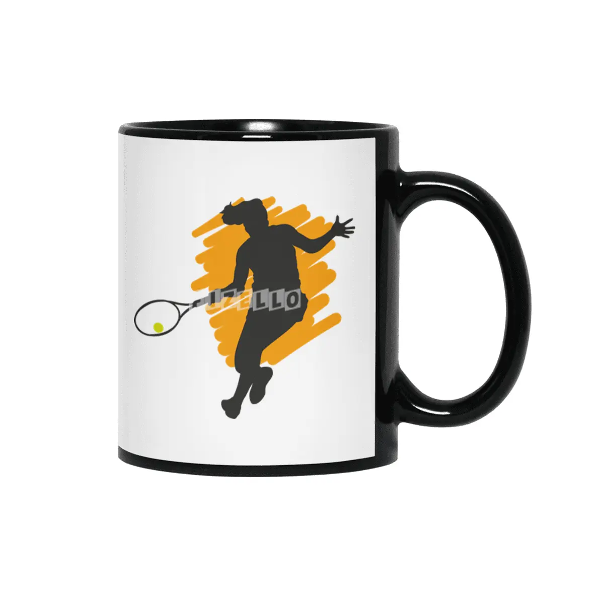 Tennis Sport Player Fans Coach Trainer Gift Siyah Kupa