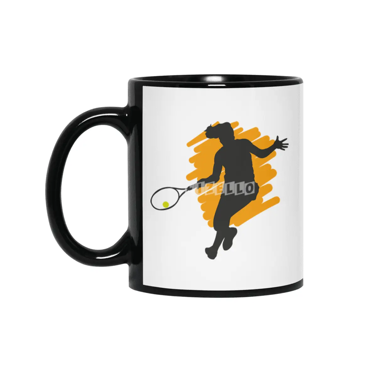 Tennis Sport Player Fans Coach Trainer Gift Siyah Kupa