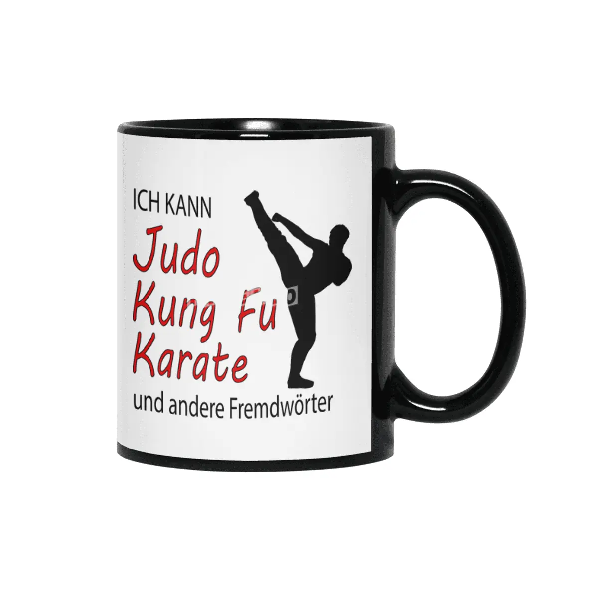 Funny Judo Kung Fu Card Martial Arts Gift Siyah Kupa