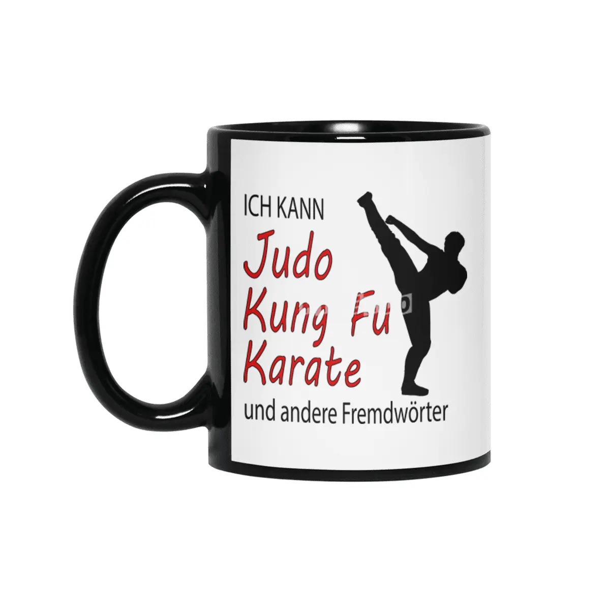 Funny Judo Kung Fu Card Martial Arts Gift Siyah Kupa