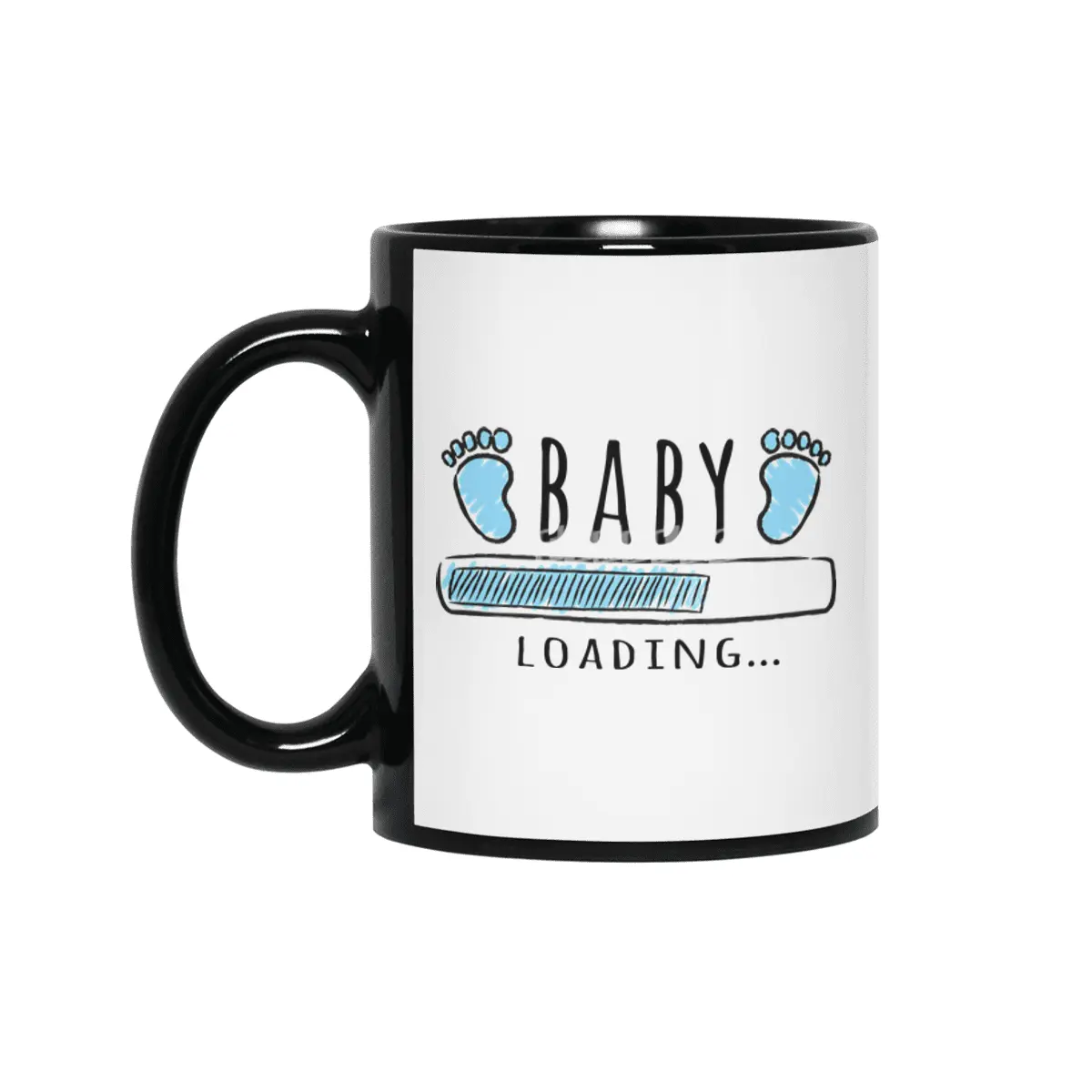 Gift For Pregnant Women. Baby Boy Young Mother Siyah Kupa