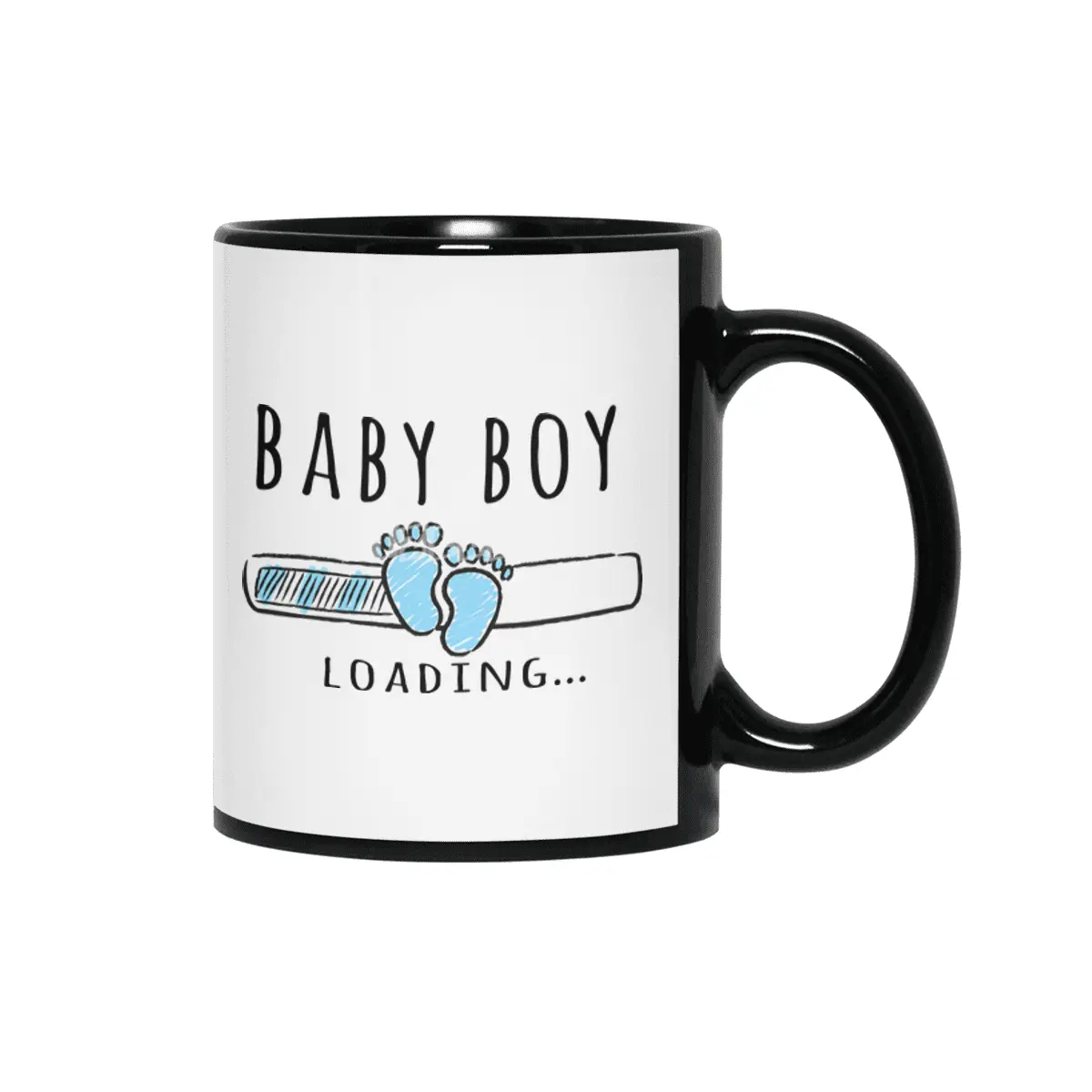 Gift For Pregnant Women. Baby Boy Young Mother Siyah Kupa