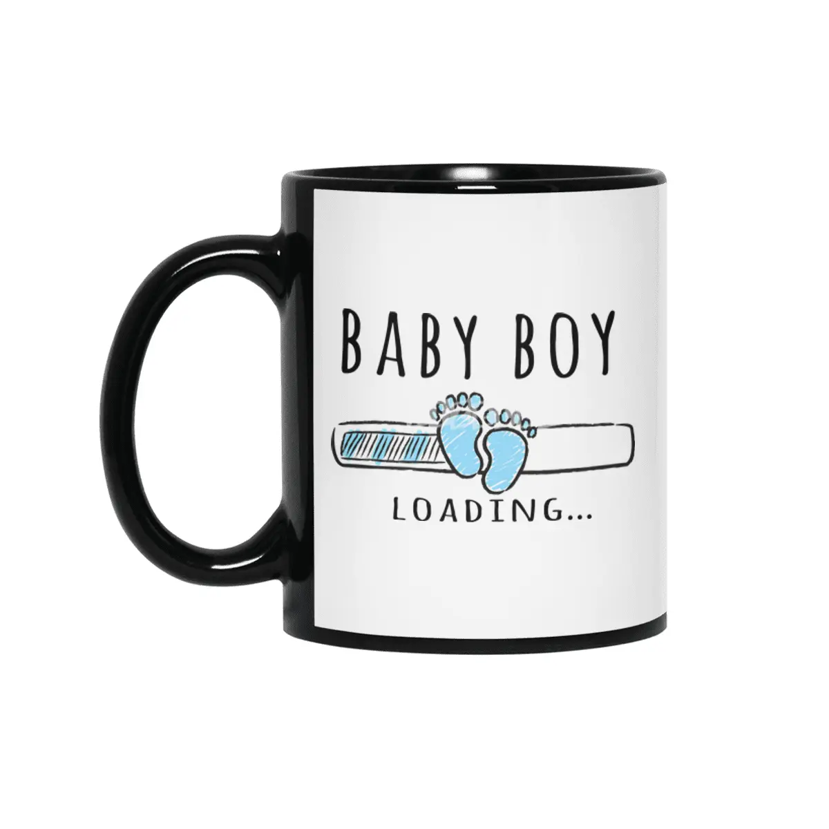 Gift For Pregnant Women. Baby Boy Young Mother Siyah Kupa