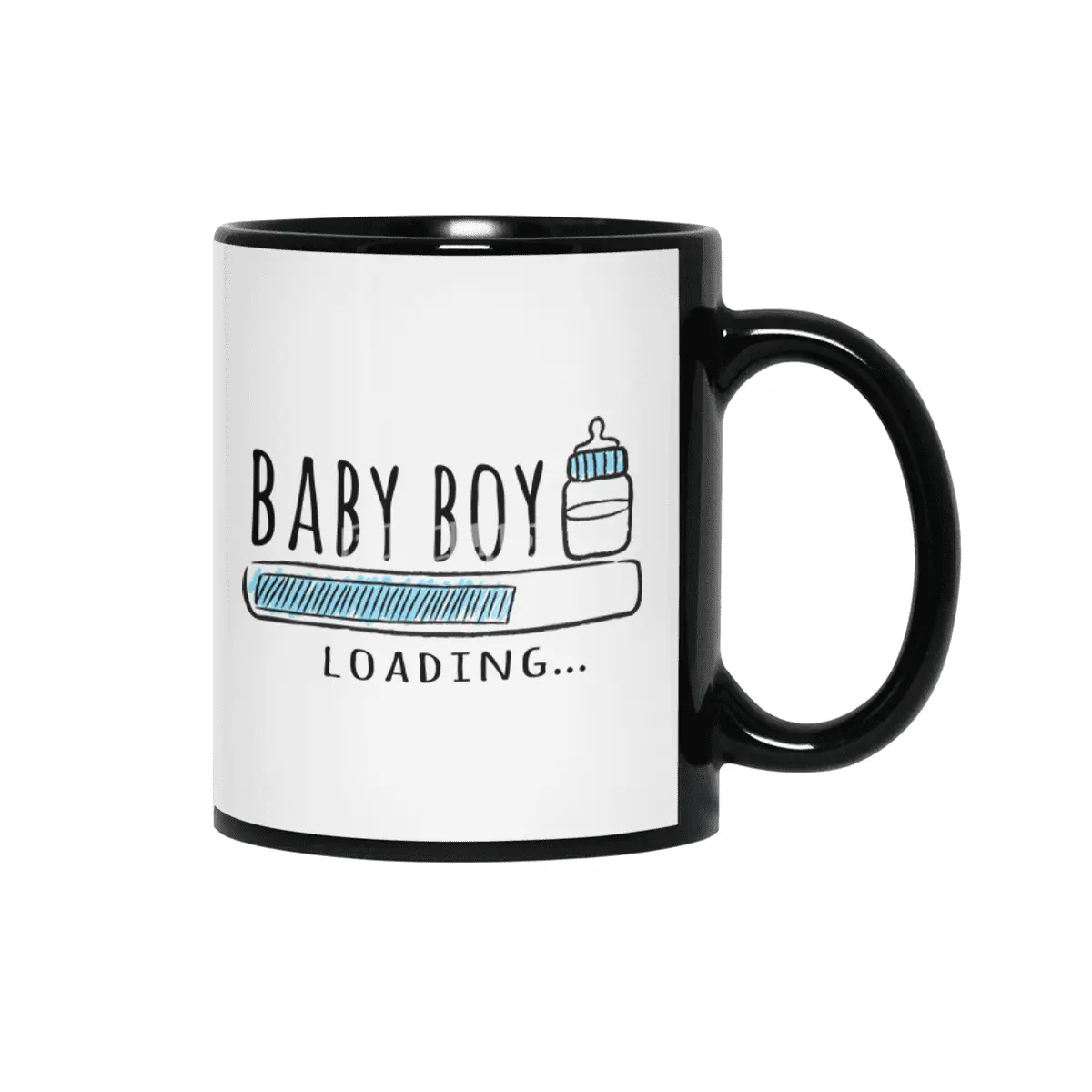 Gift For Pregnant Women. Baby Boy Young Mother Siyah Kupa