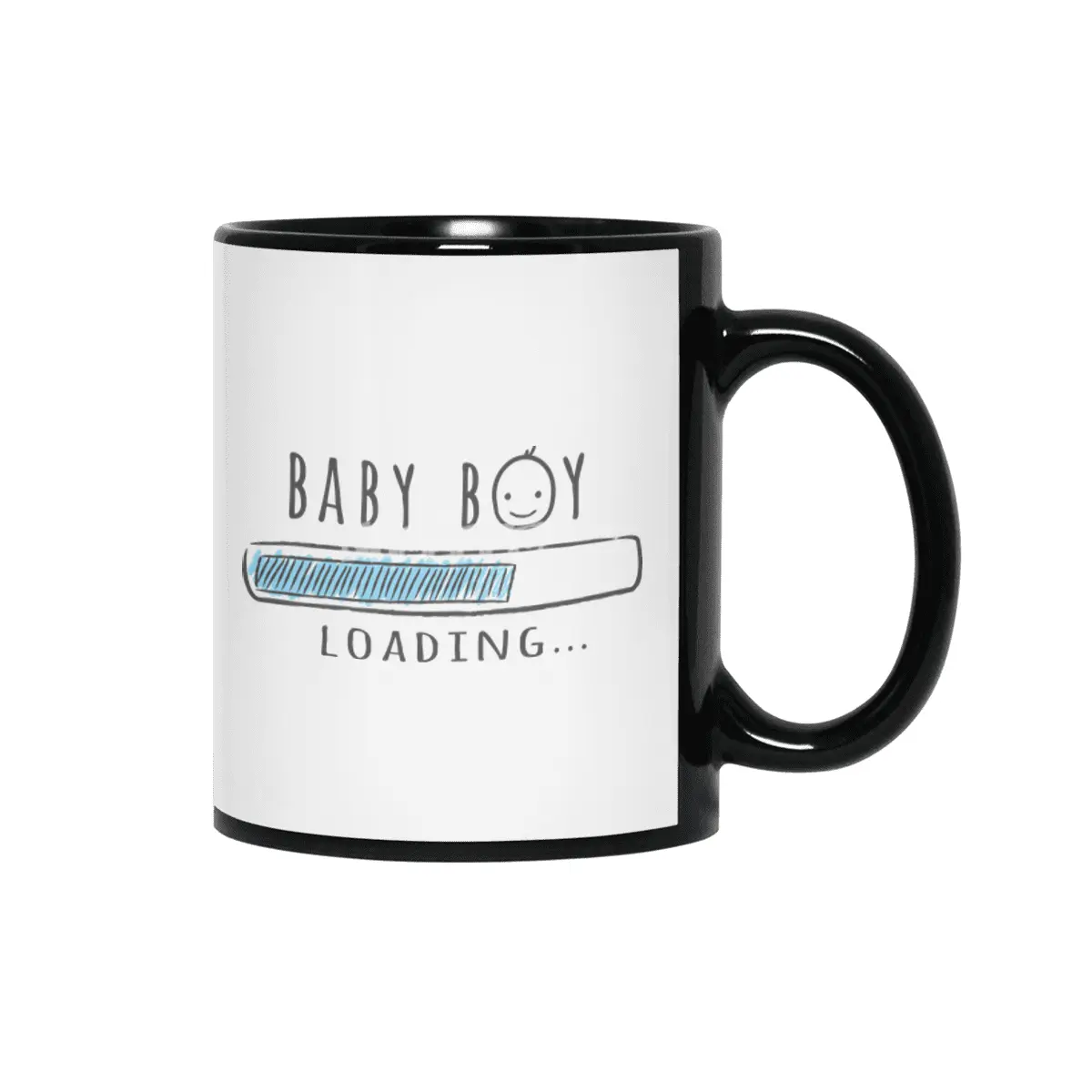 Gift For Pregnant Women. Baby Boy Young Mother Siyah Kupa