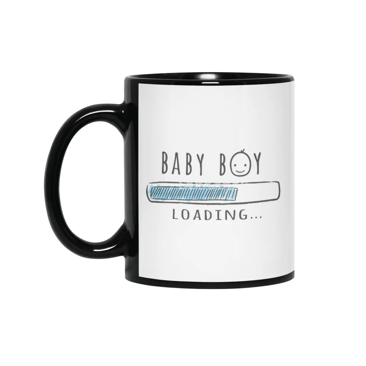 Gift For Pregnant Women. Baby Boy Young Mother Siyah Kupa