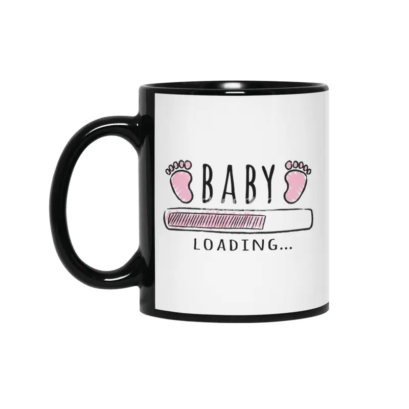 Gift For Pregnant Women. Baby Girl Girl Mother Siyah Kupa
