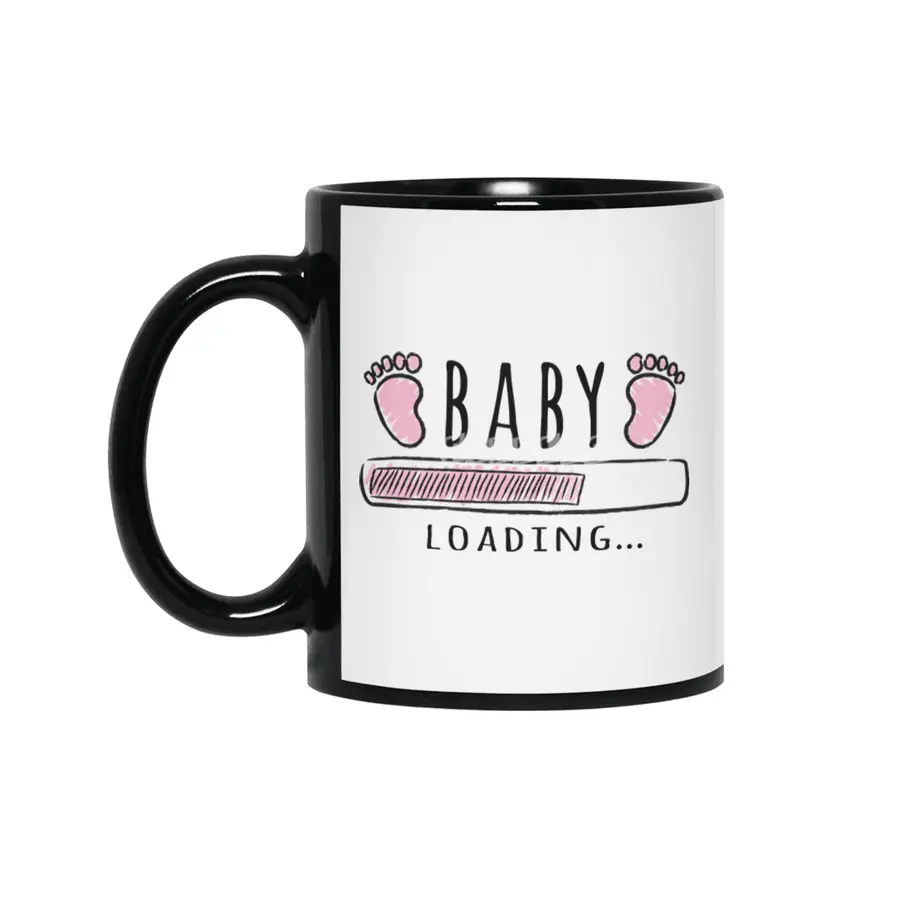 Gift For Pregnant Women. Baby Girl Girl Mother Siyah Kupa