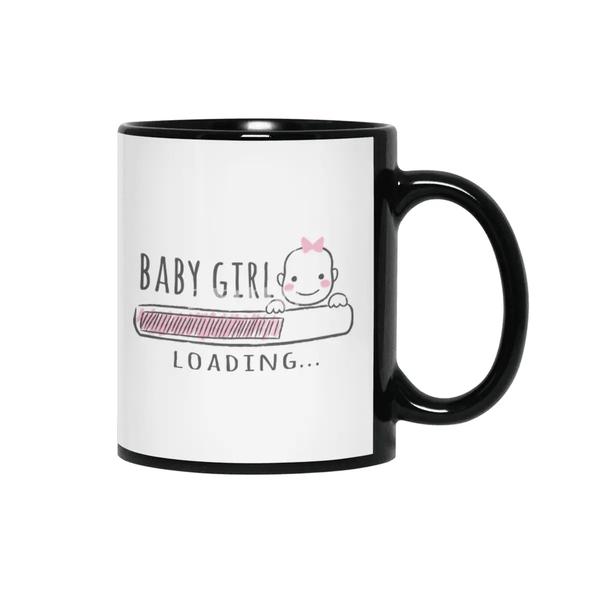 Gift For Pregnant Women. Baby Girl Girl Mother Siyah Kupa