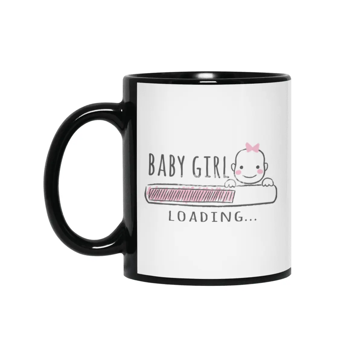 Gift For Pregnant Women. Baby Girl Girl Mother Siyah Kupa