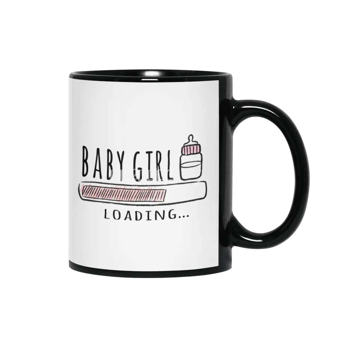 Gift For Pregnant Women. Baby Girl Girl Mother Siyah Kupa