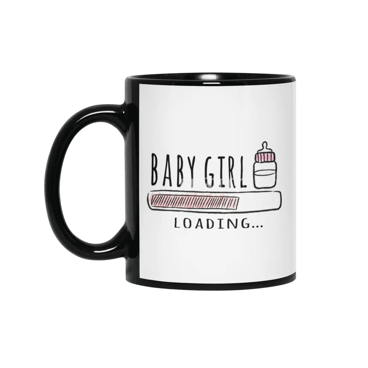 Gift For Pregnant Women. Baby Girl Girl Mother Siyah Kupa