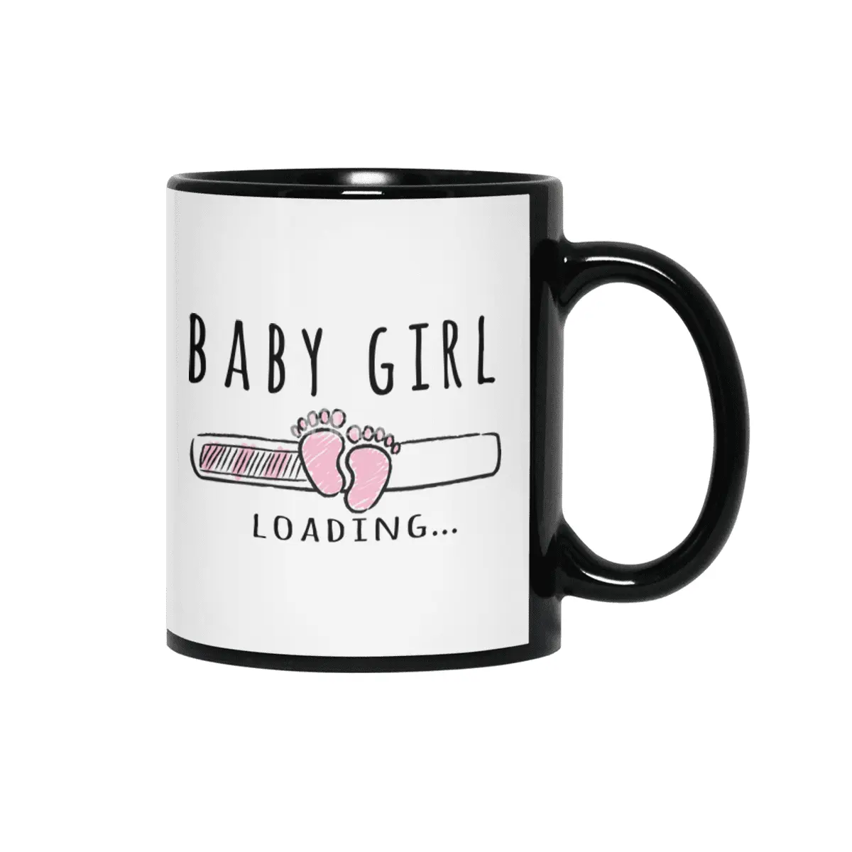 Gift For Pregnant Women. Baby Girl Girl Mother Siyah Kupa