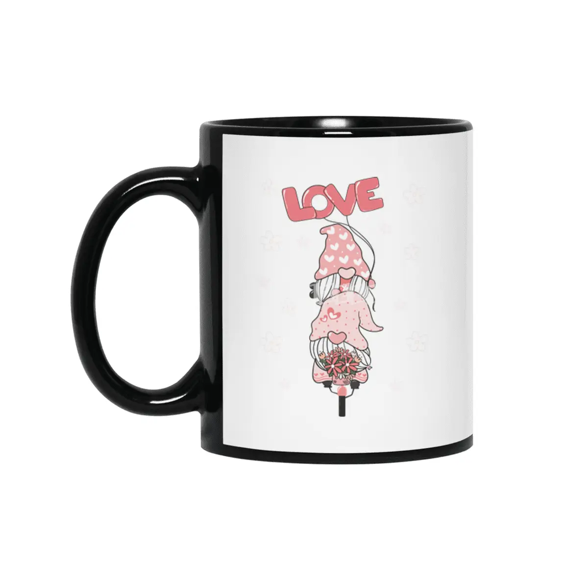 Gift Friend Girlfriend Love Couple Valentine's Day Siyah Kupa