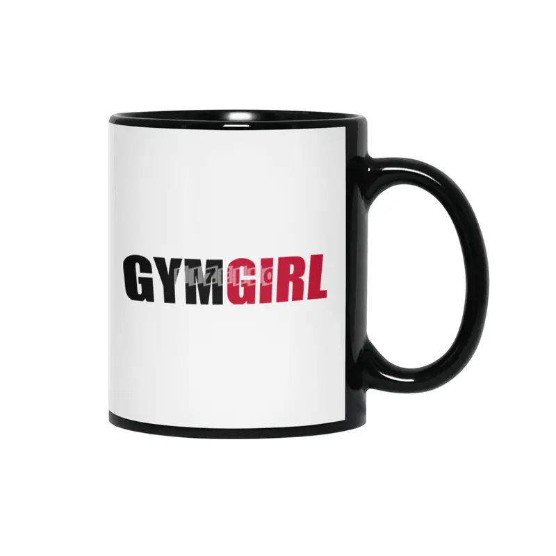 Gym Fitness Girl Bodybuilding Training Workout Siyah Kupa