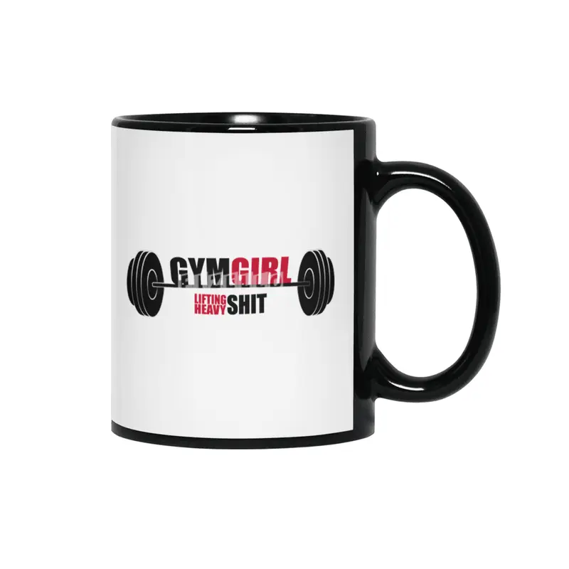 Gym Fitness Girl Bodybuilding Training Workout Siyah Kupa