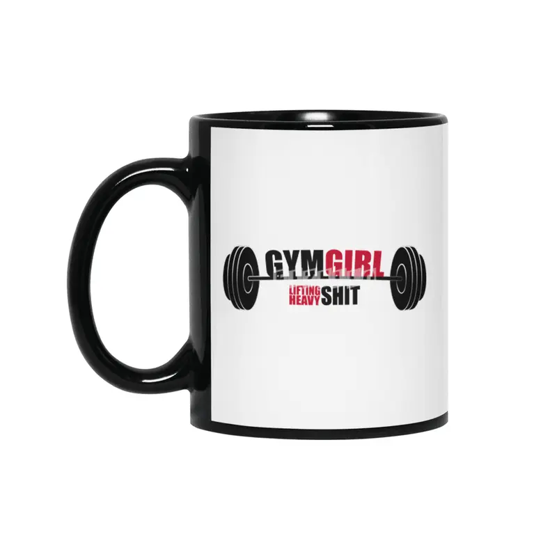 Gym Fitness Girl Bodybuilding Training Workout Siyah Kupa