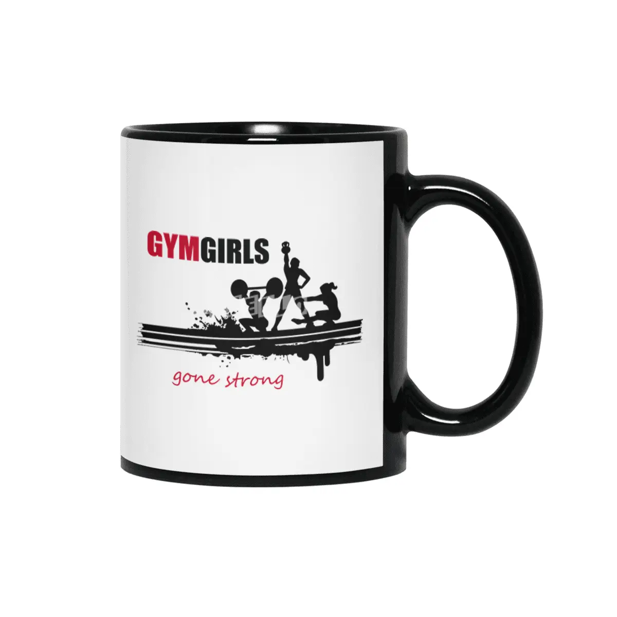 Gym Fitness Girl Trainer Sport Training Workout Siyah Kupa