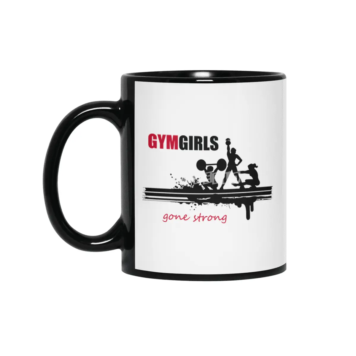Gym Fitness Girl Trainer Sport Training Workout Siyah Kupa