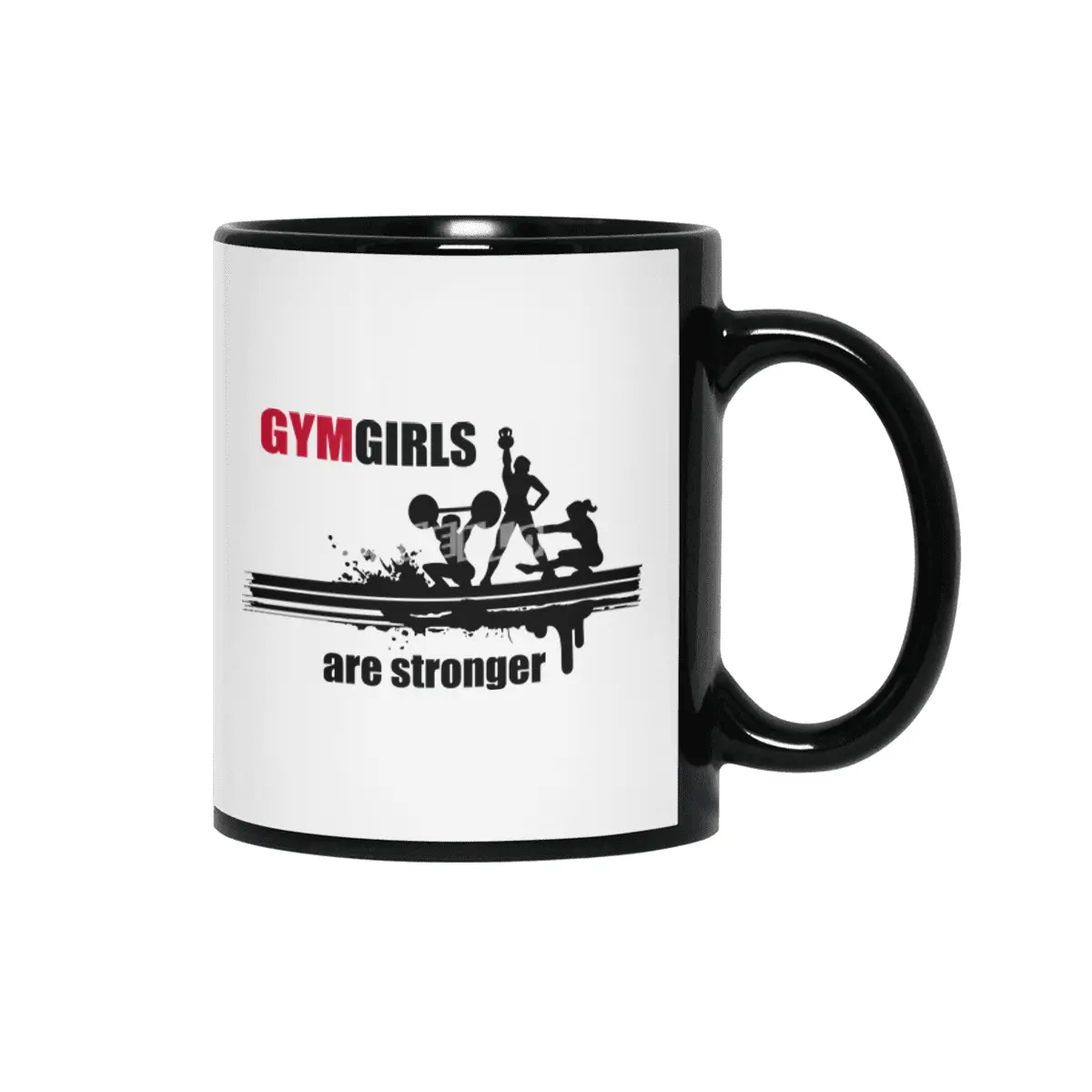 Gym Fitness Girl Trainer Sport Training Workout Siyah Kupa