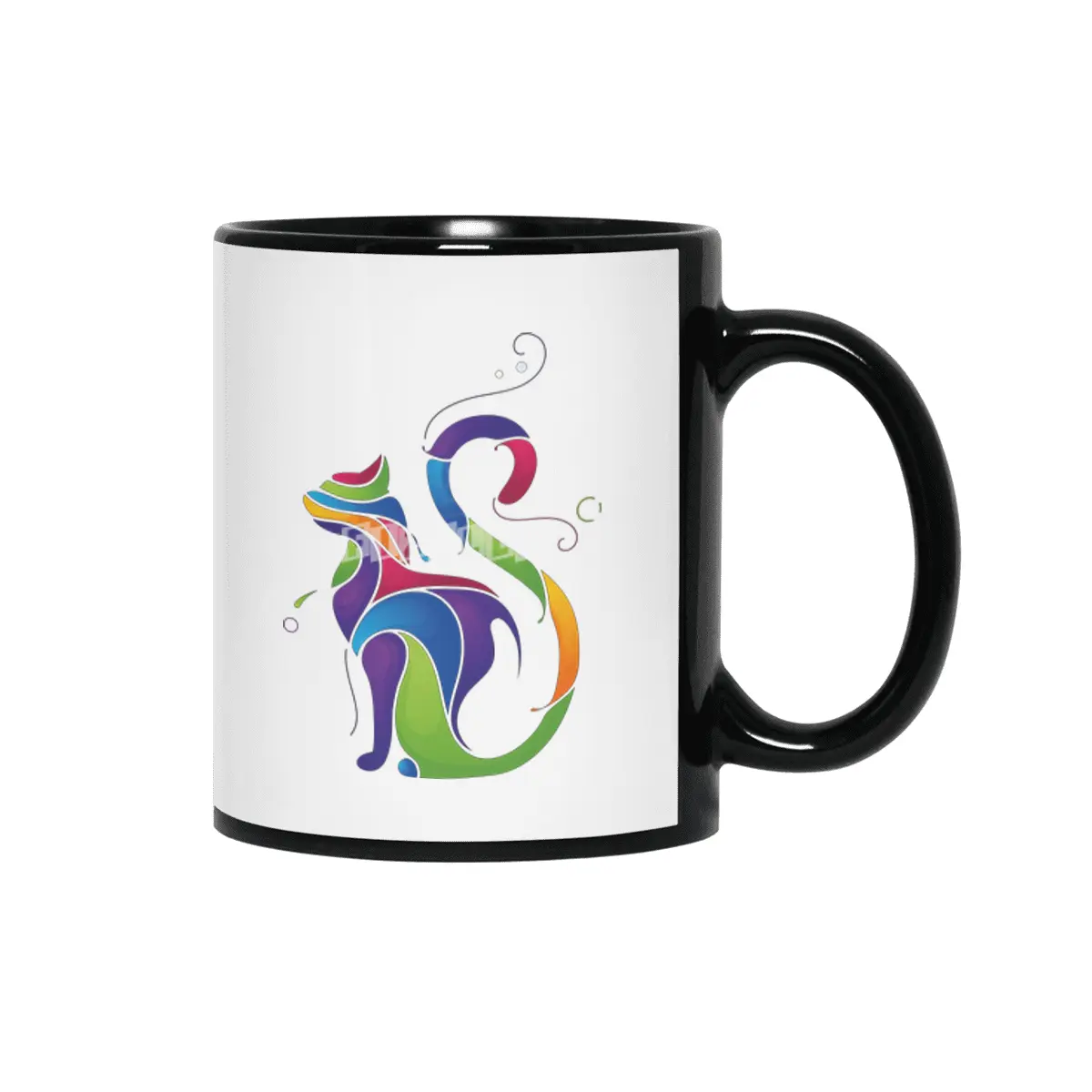 Nice Cat Cats Art Kitten Animal Lovers Siyah Kupa