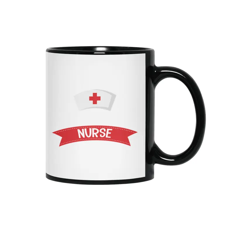 Nurse funny quote gift birthday christmas saying Siyah Kupa