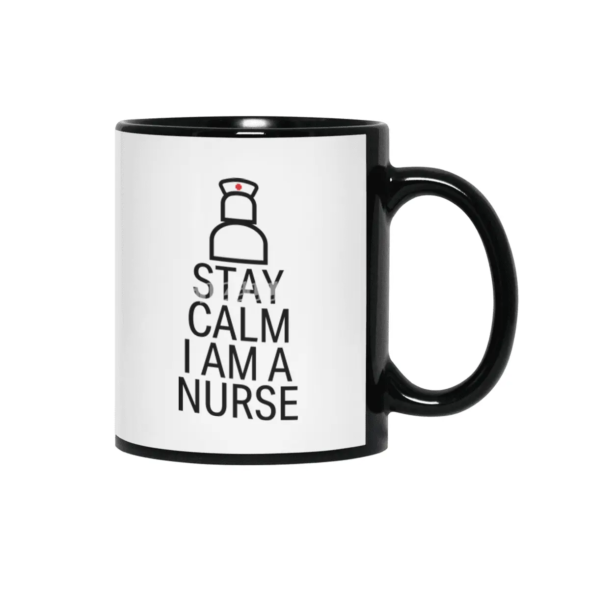 Nurse funny quote gift birthday christmas saying Siyah Kupa