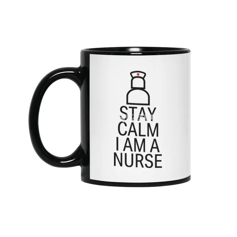 Nurse funny quote gift birthday christmas saying Siyah Kupa