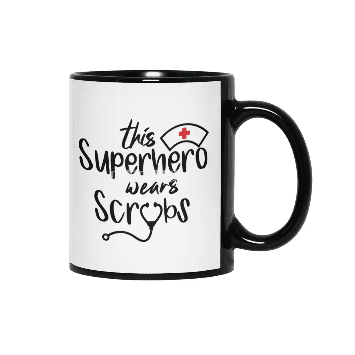 Nurse funny quote gift birthday christmas saying Siyah Kupa
